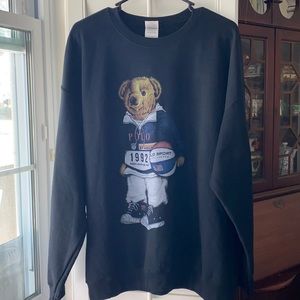 Black fleece sweatshirt